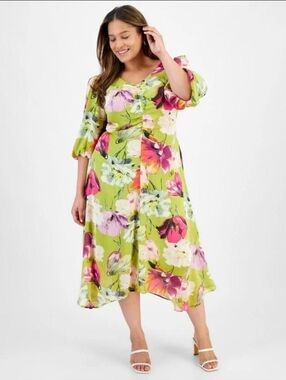 slim fit dress slacks Bridesmaid Dresses Lime Green A-Line Short Sleeves V Neck Sequined Empire Waist Long Chiffon Bridesmaid Dresses main image 1